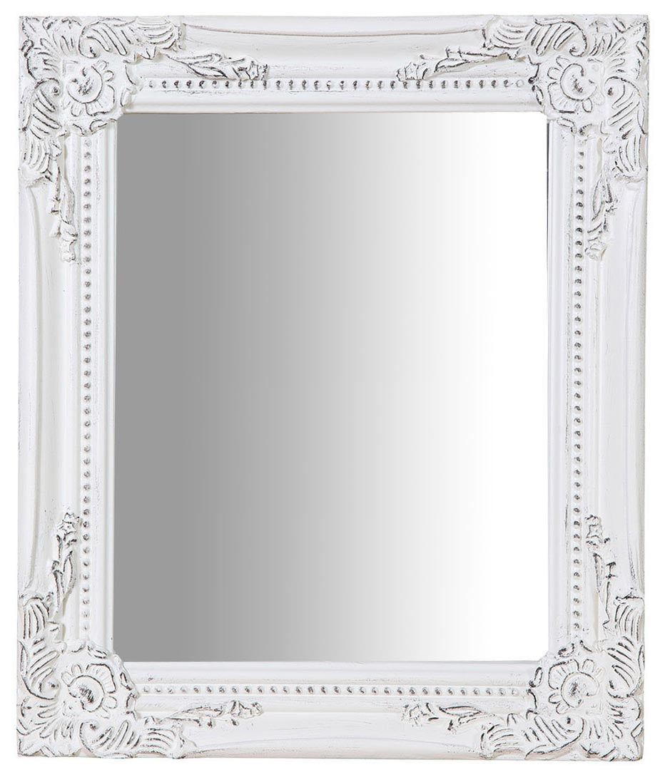 Biscottini Specchiera da appendere verticale/orizzontale L27xPR4xH32 cm finitura bianco anticato.