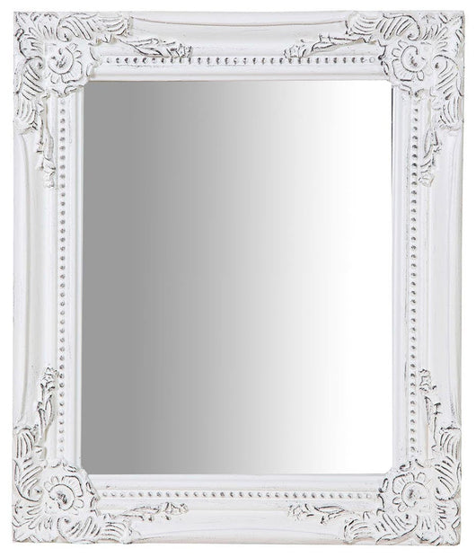 Biscottini Specchiera da appendere verticale/orizzontale L27xPR4xH32 cm finitura bianco anticato.