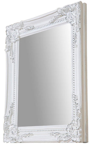 Biscottini Specchiera da appendere verticale/orizzontale L27xPR4xH32 cm finitura bianco anticato.