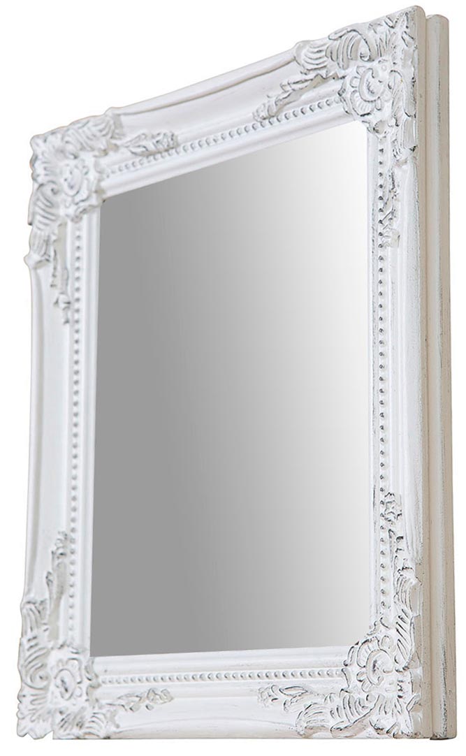 Biscottini Specchiera da appendere verticale/orizzontale L27xPR4xH32 cm finitura bianco anticato.