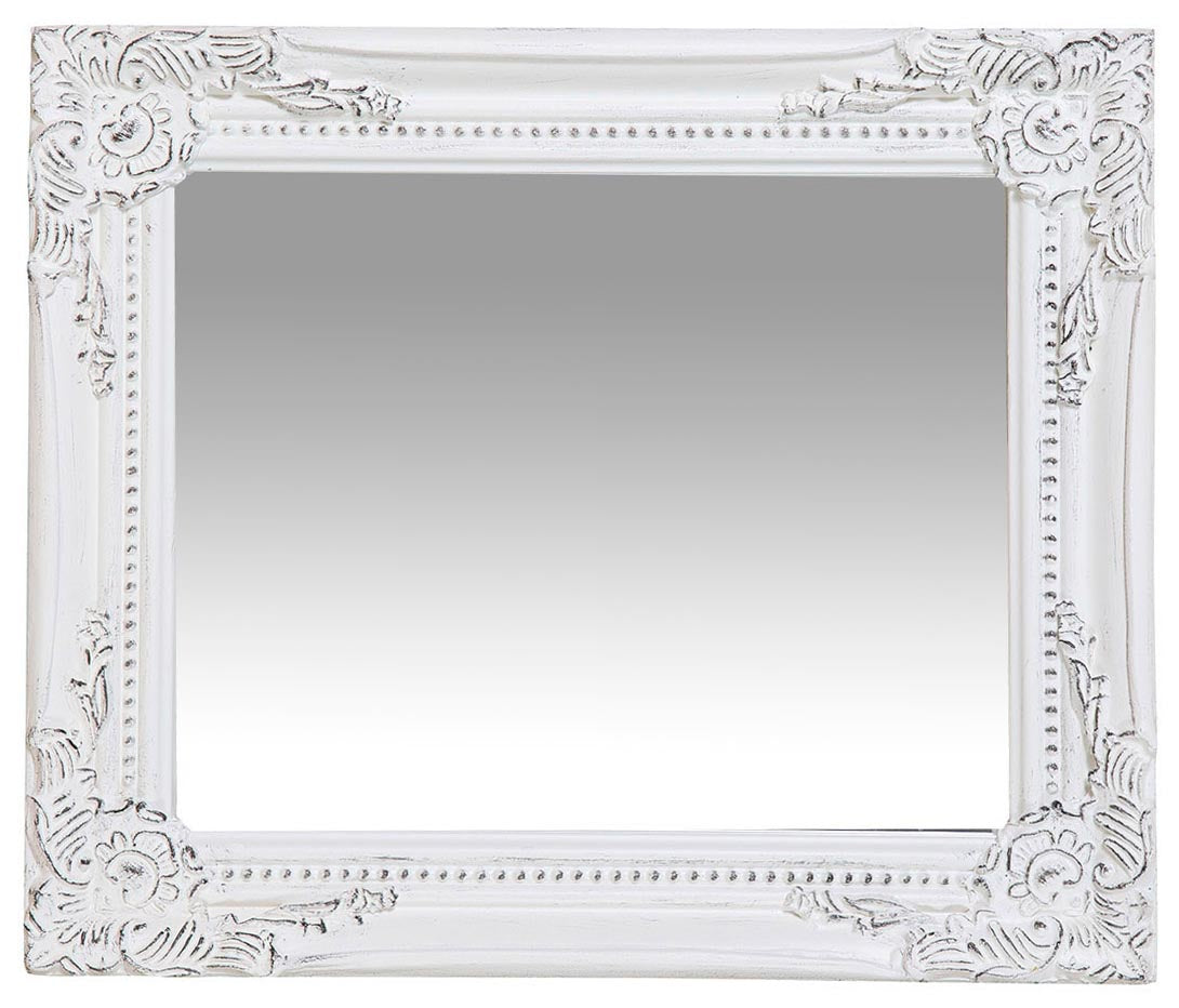 Biscottini Specchiera da appendere verticale/orizzontale L27xPR4xH32 cm finitura bianco anticato.