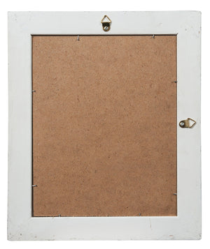 Biscottini Specchiera da appendere verticale/orizzontale L27xPR4xH32 cm finitura bianco anticato.