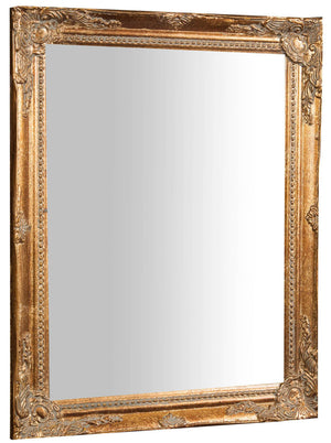 Biscottini Specchiera da appendere verticale/orizzontale L36,5xPR4xH47 cm finitura foglia oro anticato.