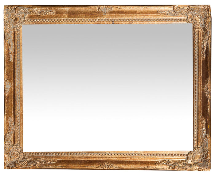 Biscottini Specchiera da appendere verticale/orizzontale L36,5xPR4xH47 cm finitura foglia oro anticato.