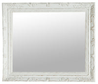 Biscottini Specchiera da appendere verticale/orizzontale L64xPR4xH74 cm finitura bianco anticato.