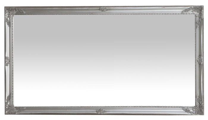 Biscottini Specchiera da appendere verticale/orizzontale L72xPR3xH132 cm finitura argento anticato.