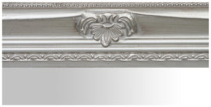 Biscottini Specchiera da appendere verticale/orizzontale L72xPR4xH132 cm finitura argento anticato.