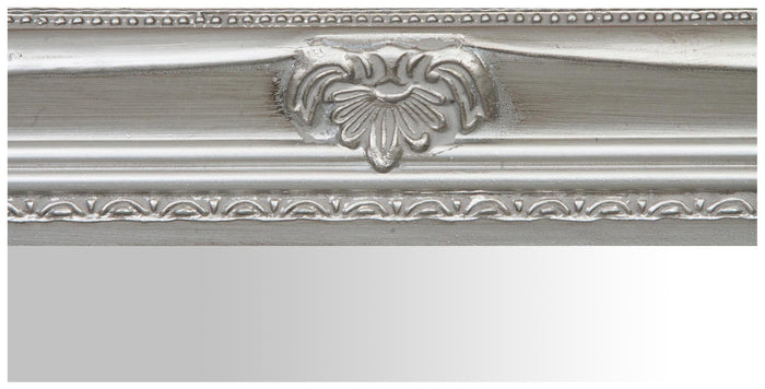 Biscottini Specchiera da appendere verticale/orizzontale L72xPR4xH132 cm finitura argento anticato.