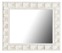 Biscottini Specchiera da appendere verticale/orizzontale L77xPR5xH93 cm finitura bianca anticata.