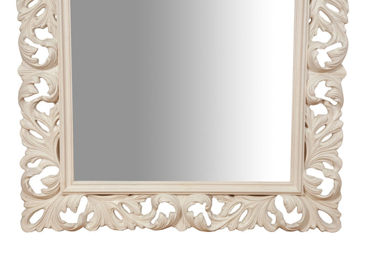 Biscottini SPECCHIERA DA PARETE IN LEGNO FINITURA BIANCA ANTICATA MADE IN ITALY realizzata