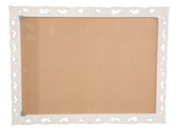 Biscottini SPECCHIERA DA PARETE IN LEGNO FINITURA BIANCA ANTICATA MADE IN ITALY realizzata