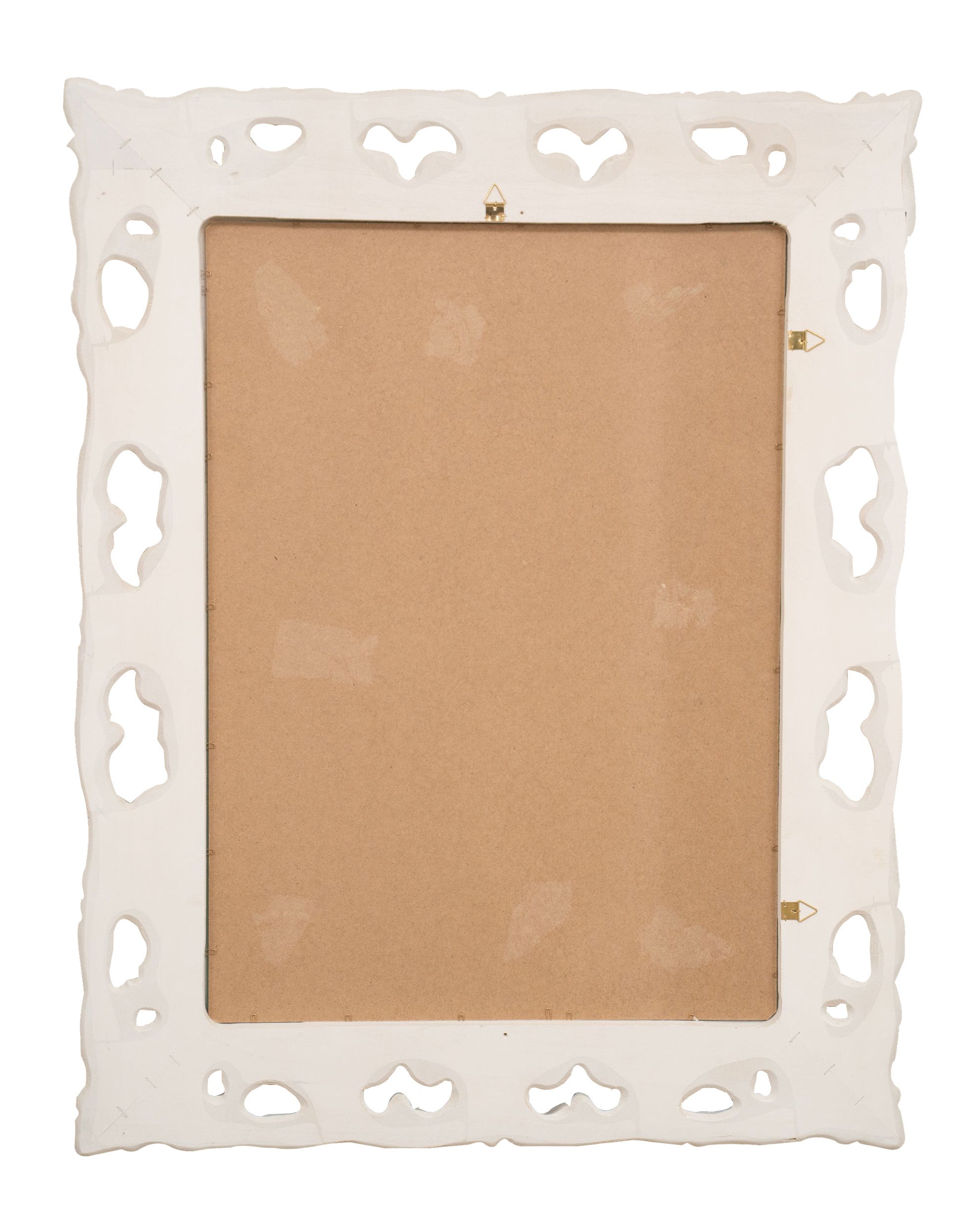 Biscottini SPECCHIERA DA PARETE IN LEGNO FINITURA BIANCA ANTICATA MADE IN ITALY realizzata