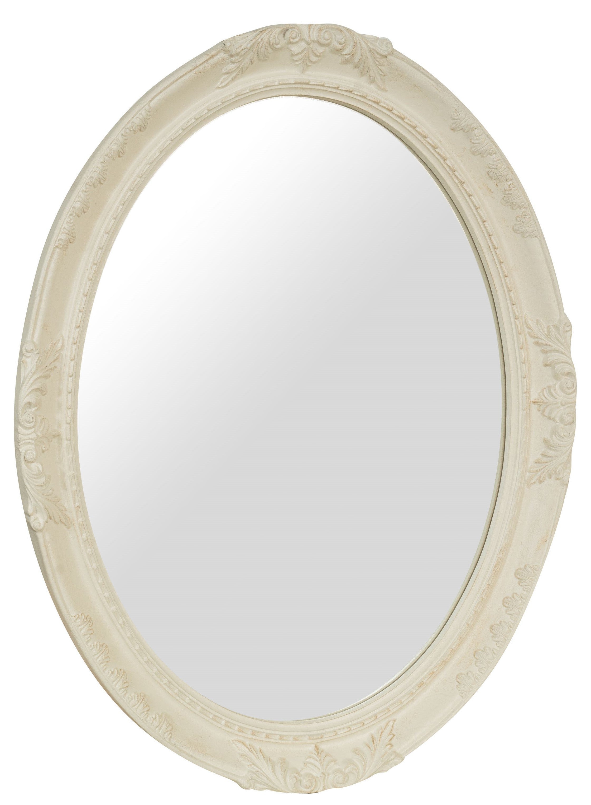 Biscottini SPECCHIERA DA PARETE IN LEGNO FINITURA BIANCA ANTICATA MADE IN ITALY Specchio