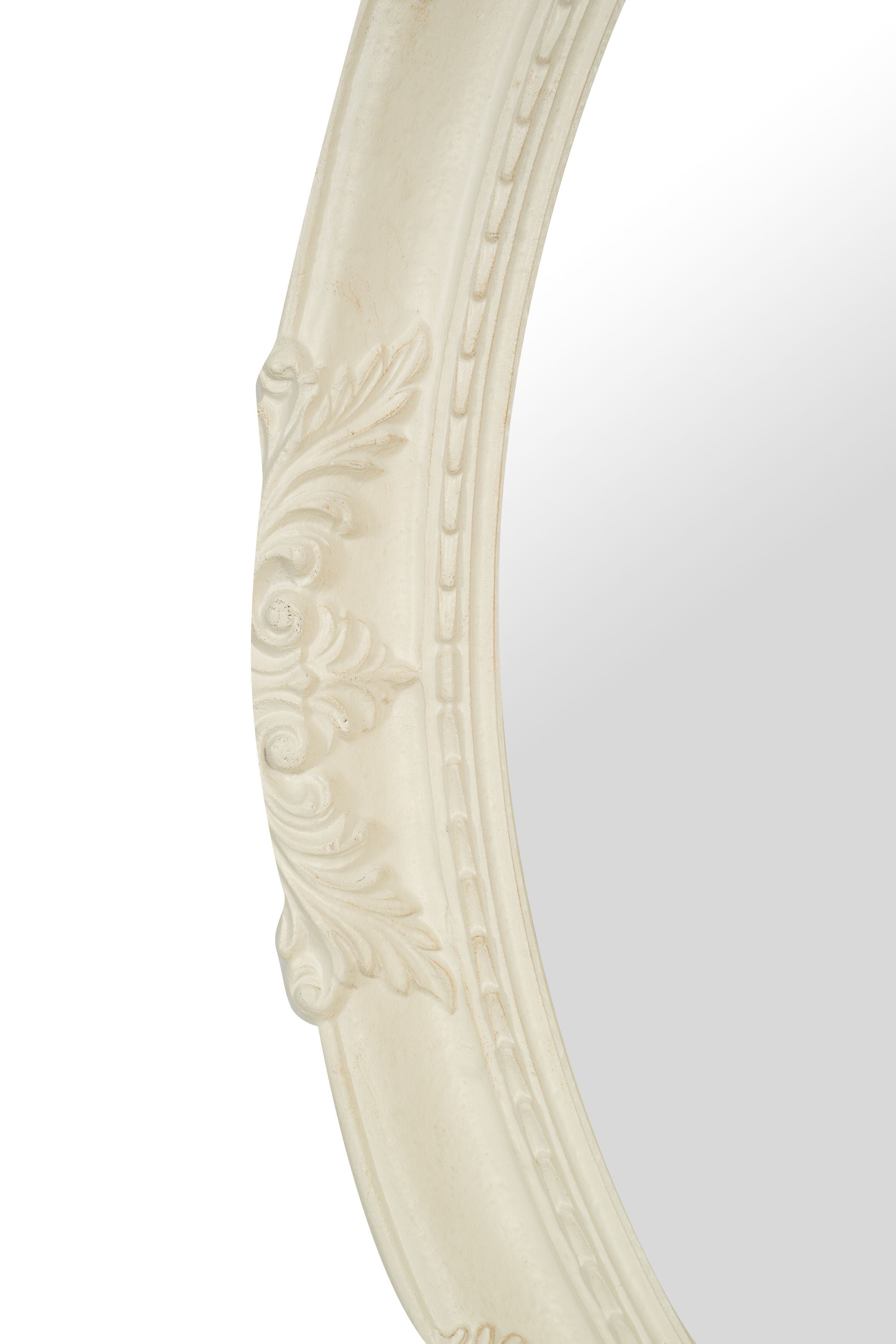 Biscottini SPECCHIERA DA PARETE IN LEGNO FINITURA BIANCA ANTICATA MADE IN ITALY Specchio