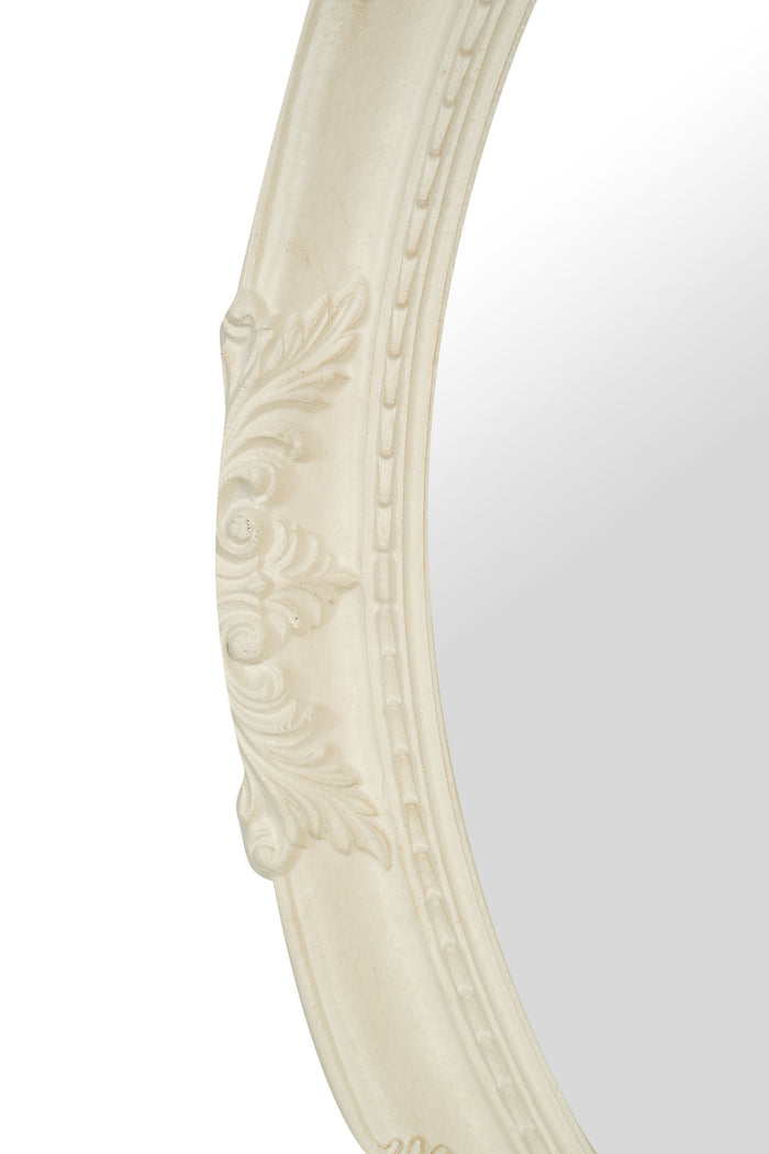 Biscottini SPECCHIERA DA PARETE IN LEGNO FINITURA BIANCA ANTICATA MADE IN ITALY Specchio