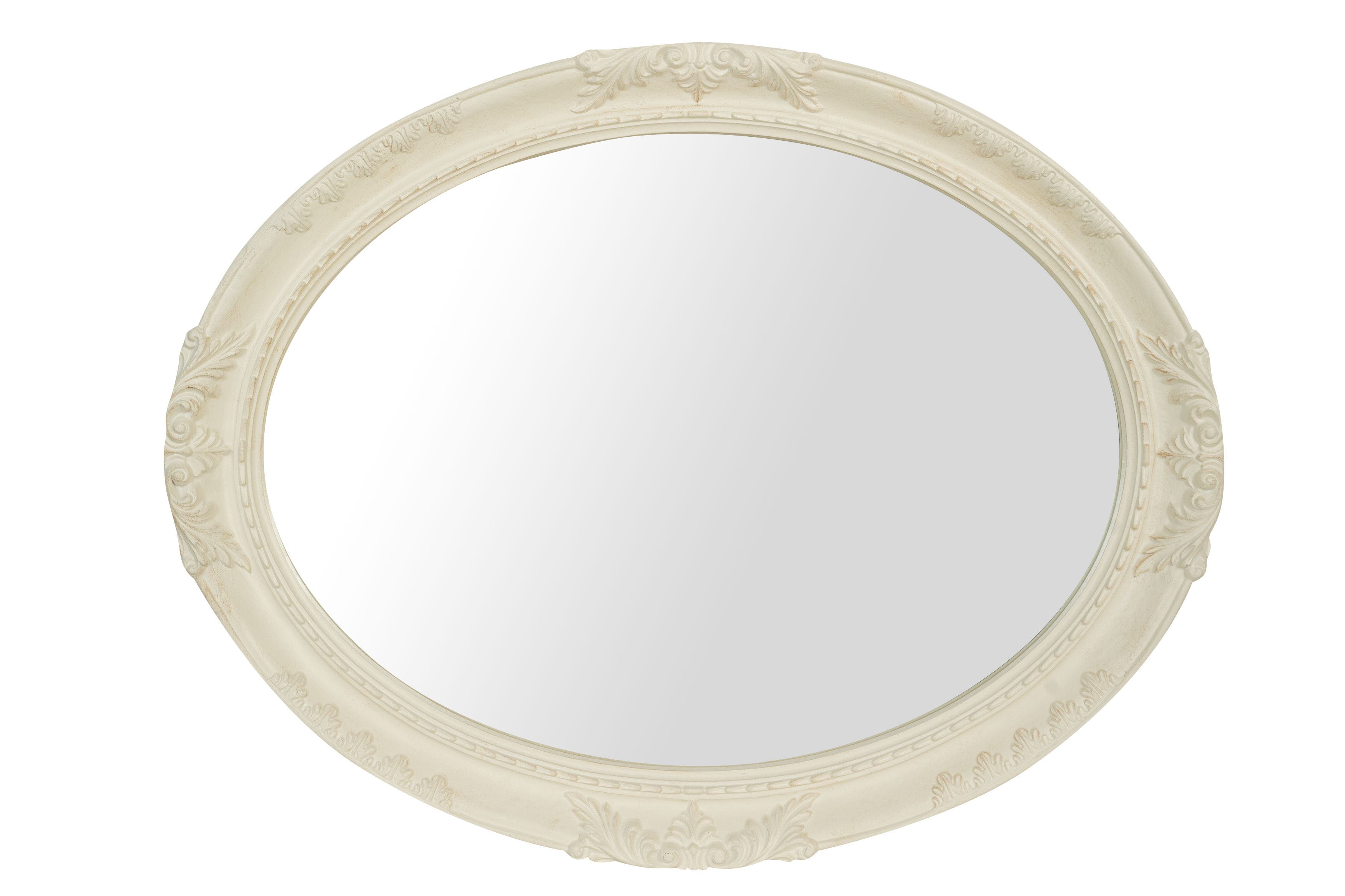 Biscottini SPECCHIERA DA PARETE IN LEGNO FINITURA BIANCA ANTICATA MADE IN ITALY Specchio