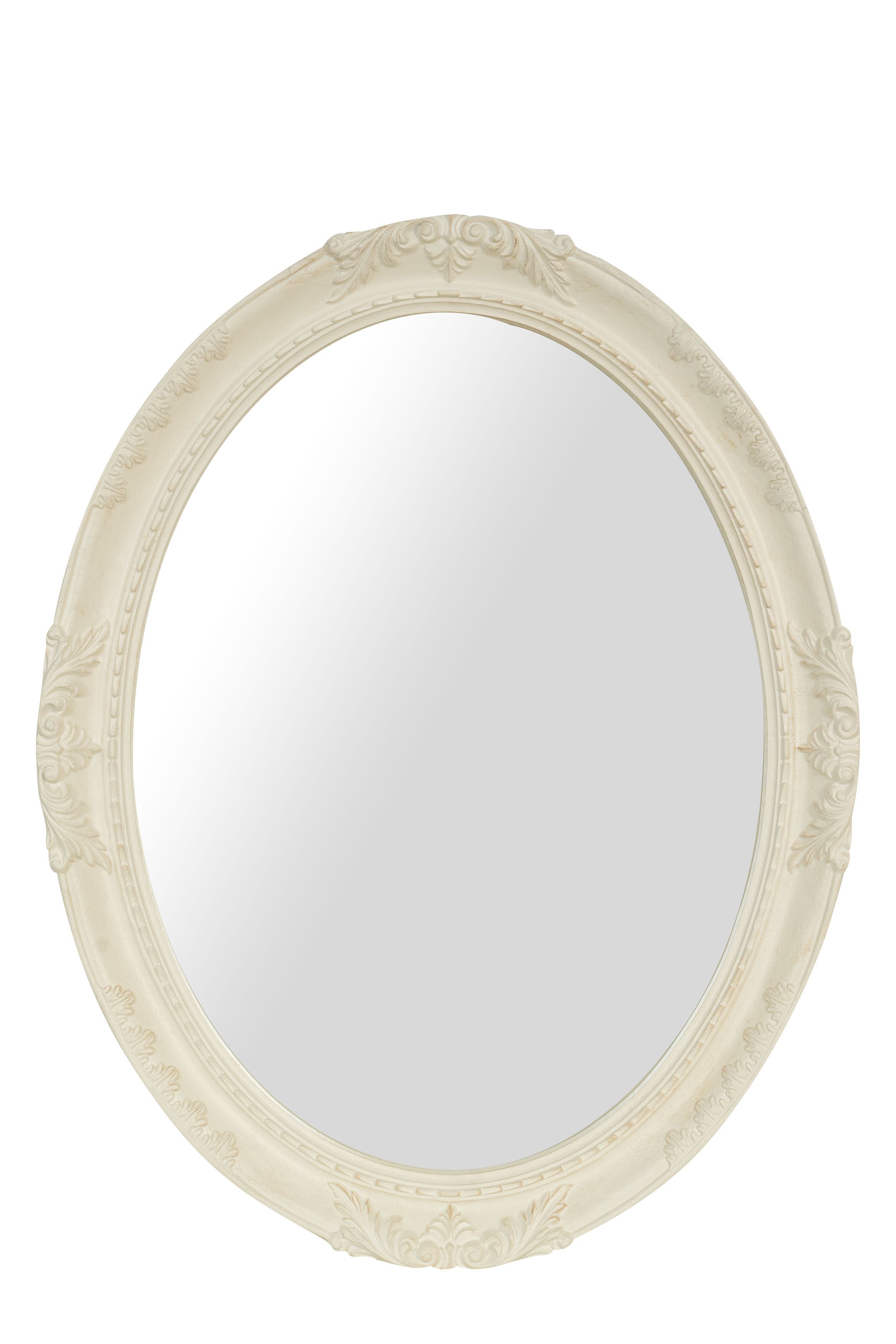 Biscottini SPECCHIERA DA PARETE IN LEGNO FINITURA BIANCA ANTICATA MADE IN ITALY Specchio