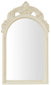 Biscottini SPECCHIERA DA PARETE IN LEGNO FINITURA BIANCA ANTICATA MADE IN ITALY Specchio