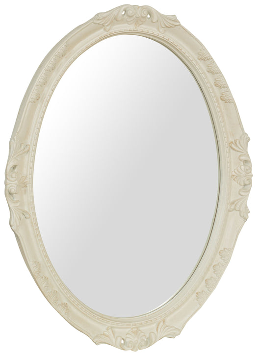 Biscottini SPECCHIERA DA PARETE IN LEGNO FINITURA BIANCA ANTICATA MADE IN ITALY Specchio