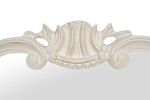 Biscottini SPECCHIERA DA PARETE IN LEGNO FINITURA BIANCA ANTICATA MADE IN ITALY Specchio