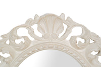 Biscottini SPECCHIERA DA PARETE IN LEGNO FINITURA BIANCA ANTICATA MADE IN ITALY Specchio