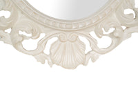 Biscottini SPECCHIERA DA PARETE IN LEGNO FINITURA BIANCA ANTICATA MADE IN ITALY Specchio