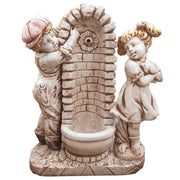 Fontana calcestruzzo cemento senza rubinetto 75x35xh.91cm modello bimbo bimba