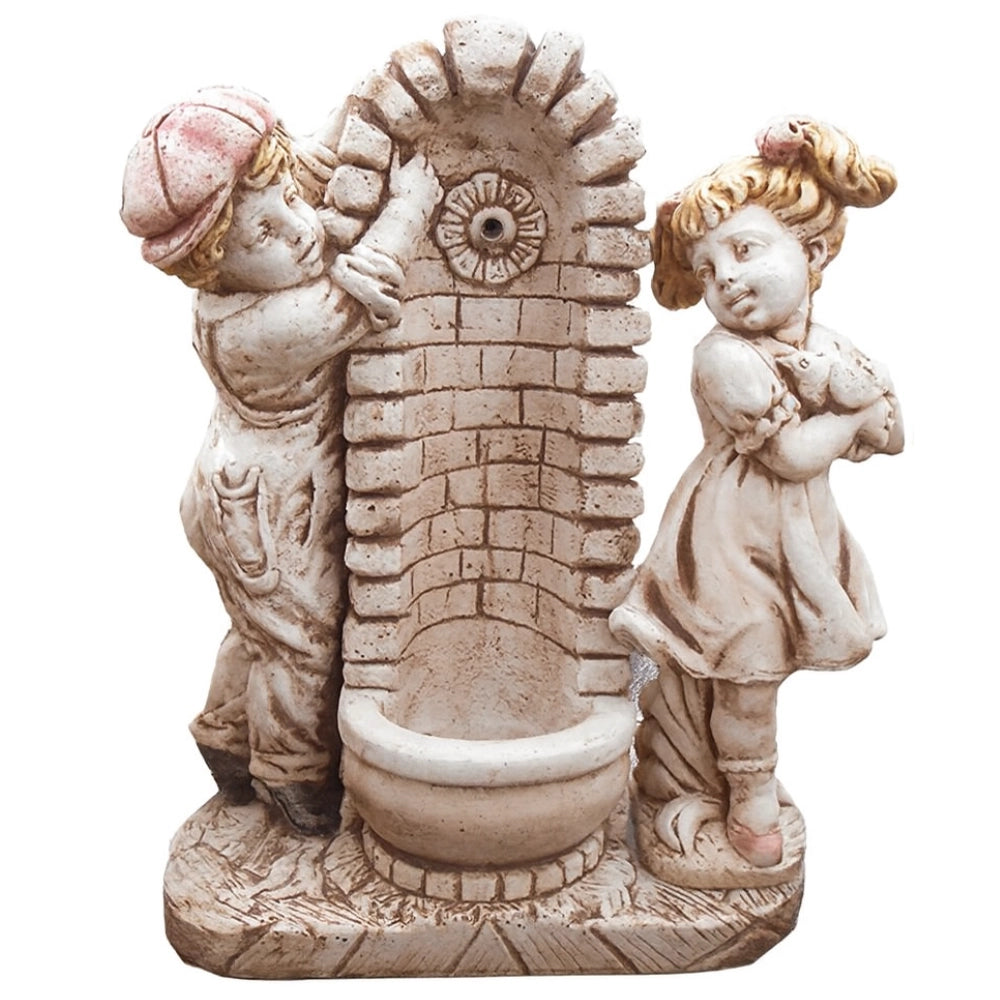 Fontana calcestruzzo cemento senza rubinetto 75x35xh.91cm modello bimbo bimba