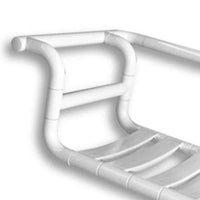 Sedile per vasca e doghe bianche