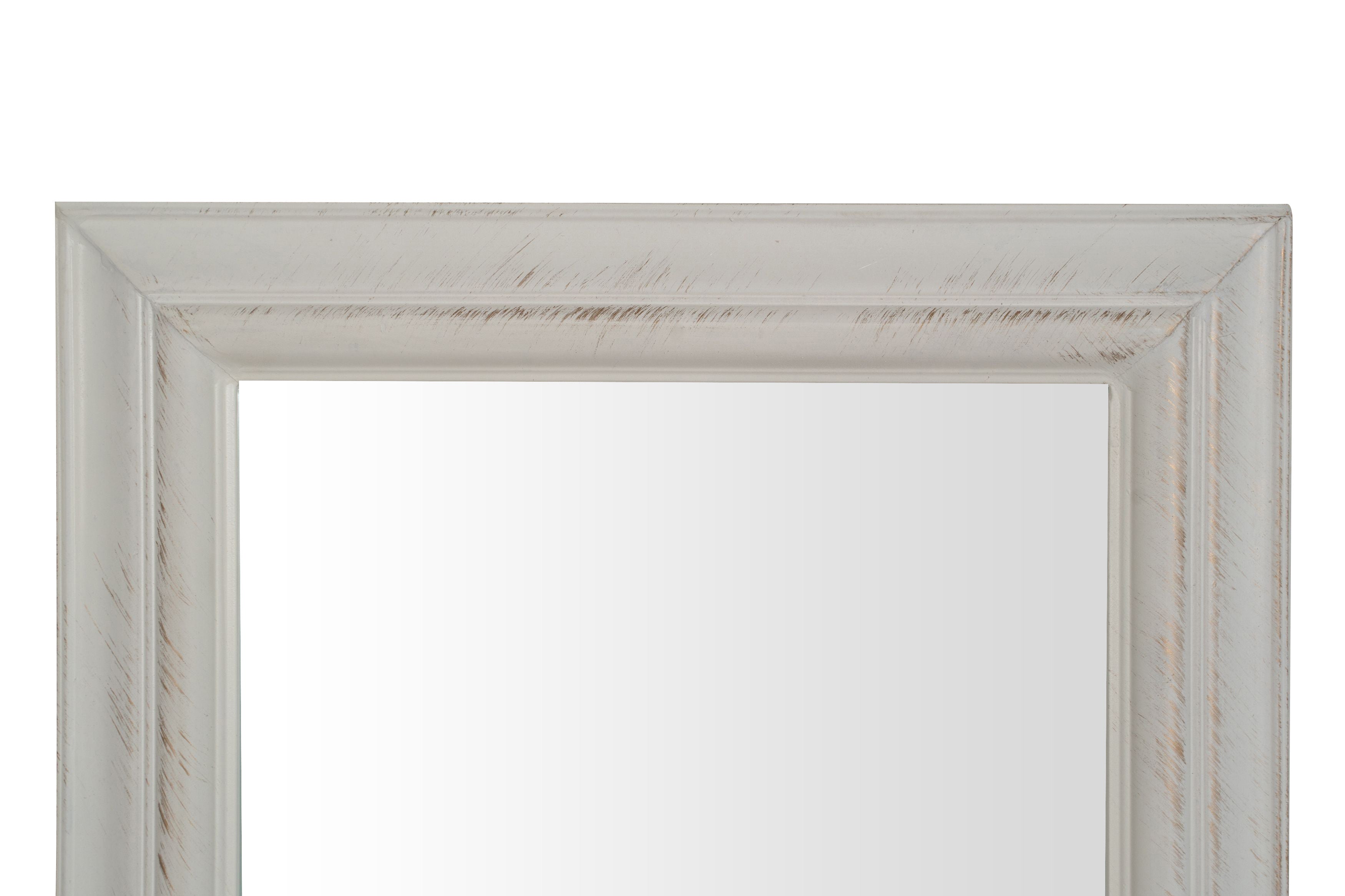 Biscottini Specchio da parete finitura bianco anticato Specchiera muro dimensioni Offerta