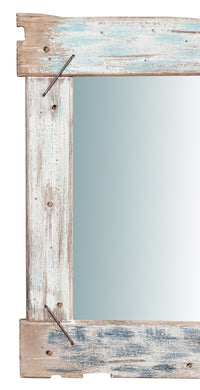 Biscottini Specchio da parete in legno massello L60xPR3,5xH60 cm.