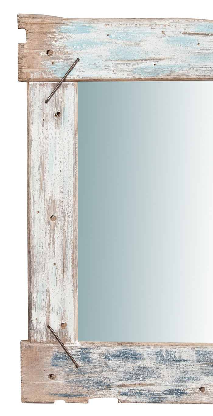 Biscottini Specchio da parete in legno massello L60xPR3,5xH60 cm.