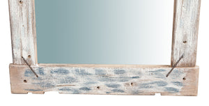 Biscottini Specchio da parete in legno massello L60xPR3,5xH60 cm.