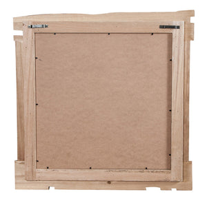 Biscottini Specchio da parete in legno massello L60xPR3,5xH60 cm.