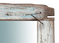 Biscottini Specchio da parete in legno massello L65,5xPR3,5xH180 cm. vecchio riciclato,