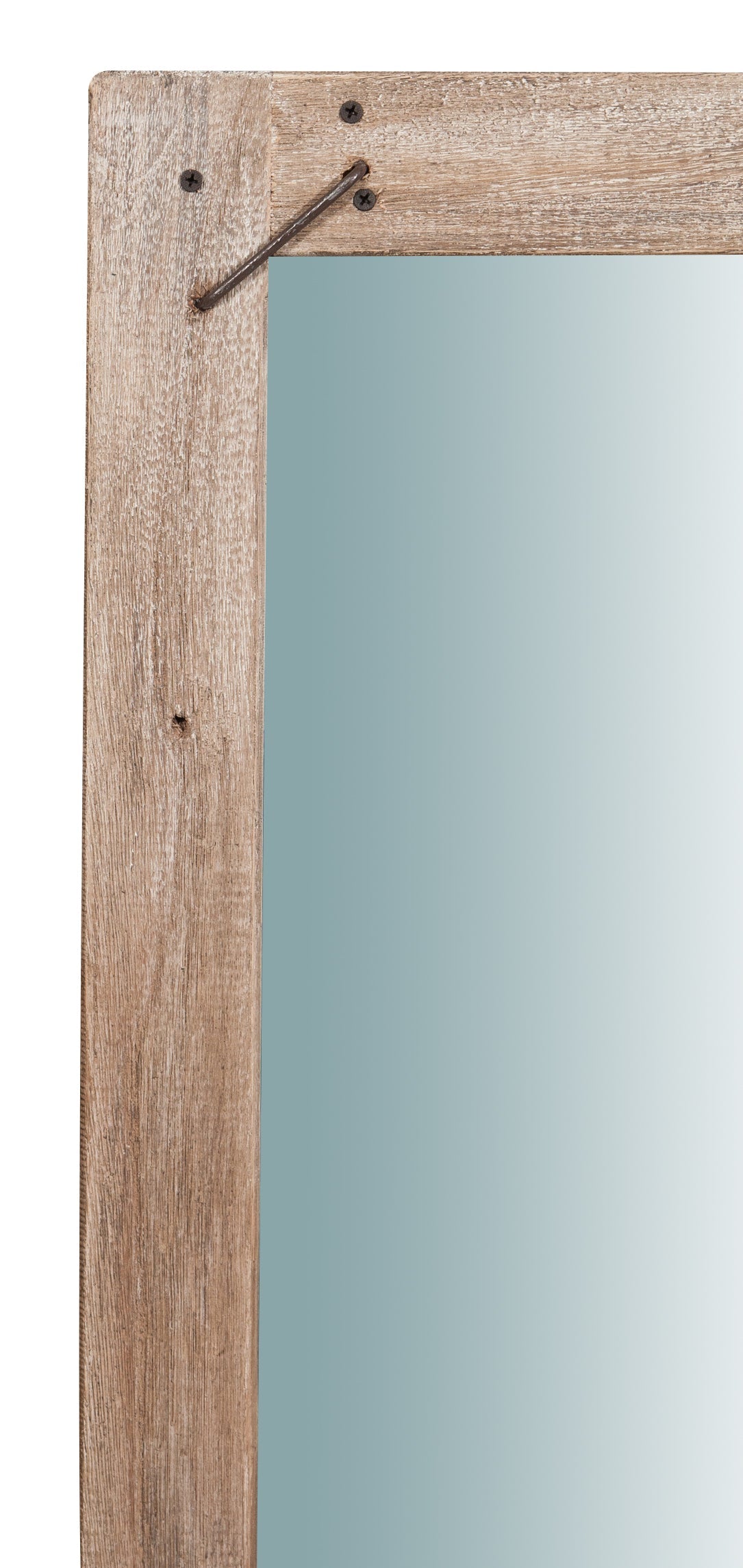 Biscottini Specchio da parete in legno massello RUSTICO QUADRATO effetto antico dipinto