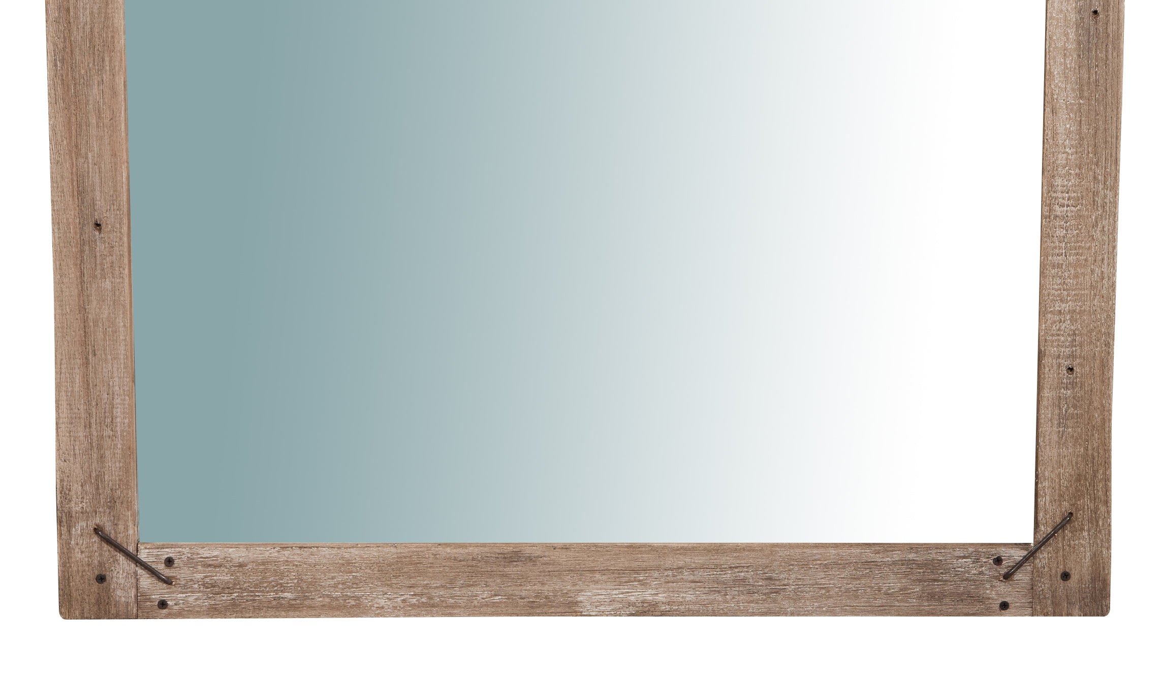 Biscottini Specchio da parete in legno massello RUSTICO QUADRATO effetto antico dipinto