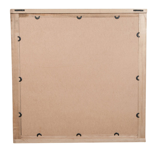 Biscottini Specchio da parete in legno massello RUSTICO QUADRATO effetto antico dipinto
