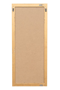 Biscottini Specchio Specchiera da parete e appendere verticale/orizzontale L35xPR4xH82 cm finitura foglia oro anticato