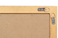 Biscottini Specchio Specchiera da parete e appendere verticale/orizzontale L35xPR4xH82 cm finitura foglia oro anticato