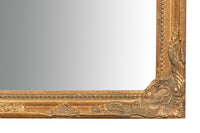 Biscottini Specchio Specchiera da parete e appendere verticale/orizzontale L35xPR4xH82 cm finitura foglia oro anticato