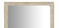 Biscottini Specchio Specchiera da parete e appendere verticale/orizzontale L50xPR4xH140 cm finitura bianco anticato