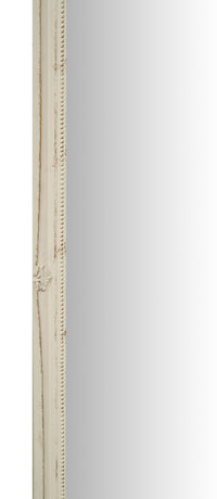Biscottini Specchio Specchiera da parete e appendere verticale/orizzontale L50xPR4xH140 cm finitura bianco anticato
