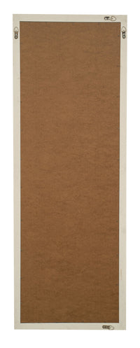 Biscottini Specchio Specchiera da parete e appendere verticale/orizzontale L50xPR4xH140 cm finitura bianco anticato