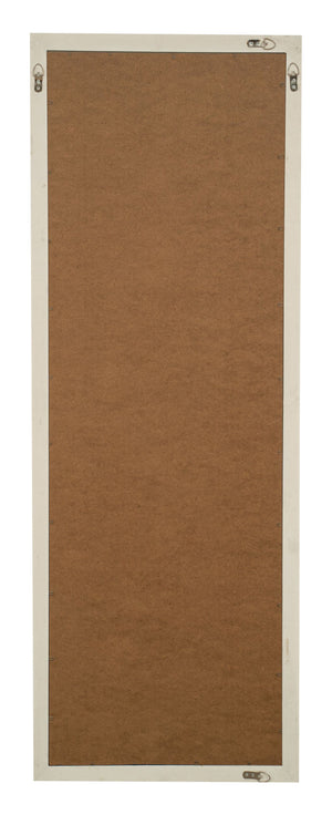 Biscottini Specchio Specchiera da parete e appendere verticale/orizzontale L50xPR4xH140 cm finitura bianco anticato