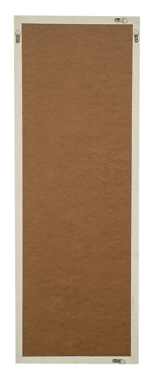 Biscottini Specchio Specchiera da parete e appendere verticale/orizzontale L50xPR4xH140 cm finitura bianco anticato