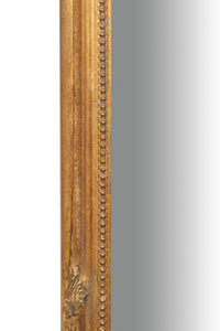 Biscottini Specchio Specchiera da parete e appendere verticale/orizzontale L60xPR4xH90 cm finitura foglia oro anticato