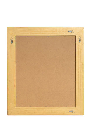 Biscottini Specchio Specchiera da parete e appendere verticale/orizzontale L64xPR4xH74 cm finitura foglia oro anticato.