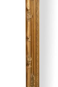 Biscottini Specchio Specchiera da parete e appendere verticale/orizzontale L64xPR4xH74 cm finitura foglia oro anticato.