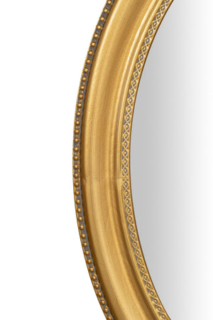 Biscottini Specchio Specchiera da parete e appendere verticale/orizzontale L64xPR4xH84 cm finitura foglia oro anticato.